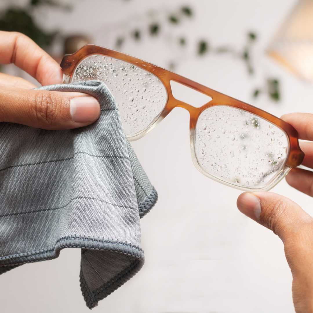 Pocket MagiCloth cleaning eyeglasses - FirstPass