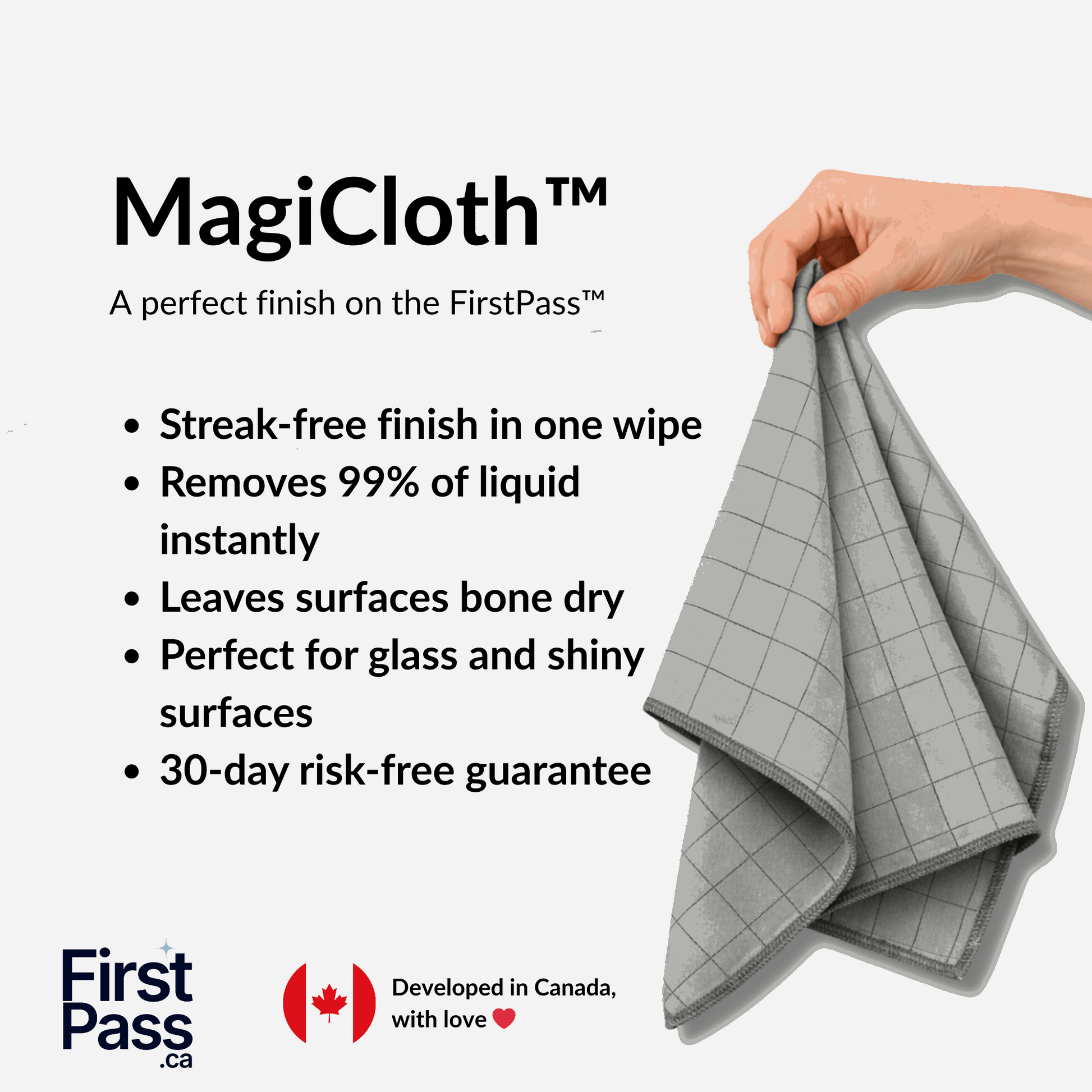 MagiCloth™ by FirstPass™ — Drying Cloths (3-Pack)