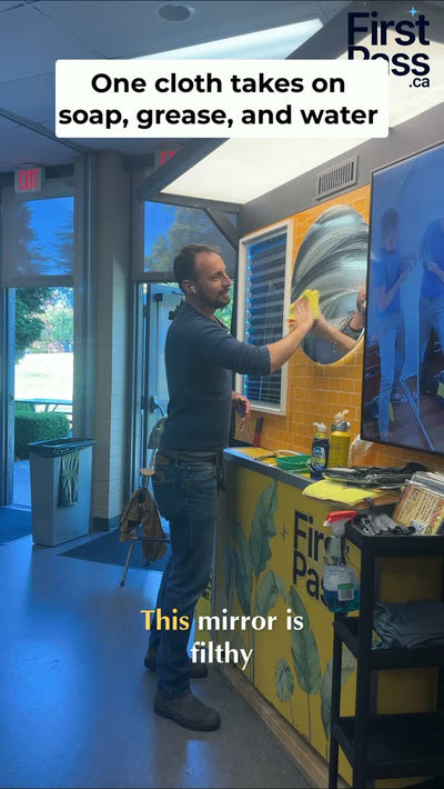 Window cleaning chaos at the Nanaimo Home Show! Watch this mirror g…